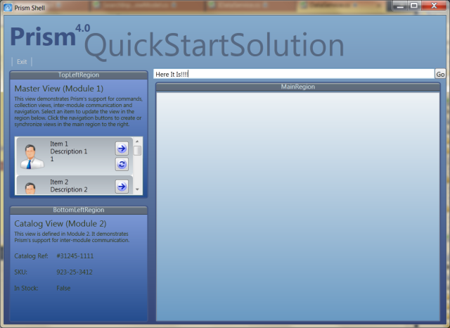 QuickStart with SearchInputView